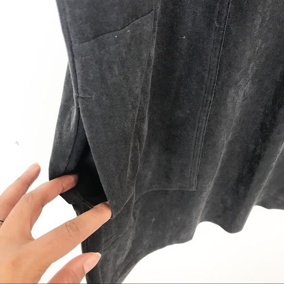 Aritzia | Wilfred | Grey Suede Dress Front Pockets - Picture 3 of 8